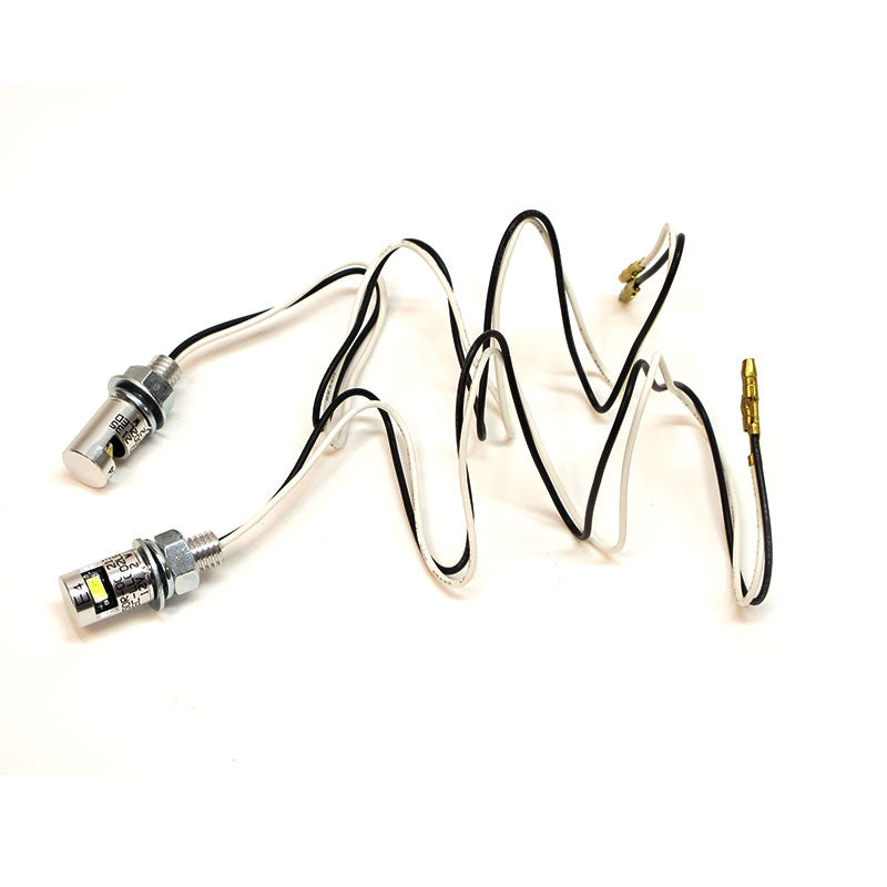 New WHITES Number Plate LED Bolt Light 17x12 - Silicon (Pair) #TLLEDNPB1410