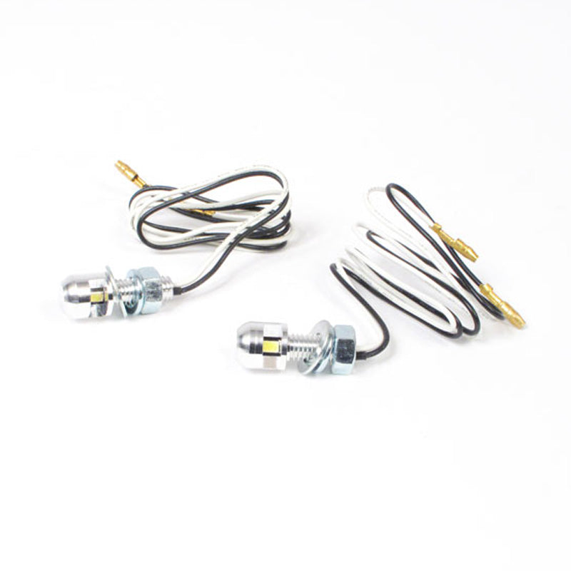 New WHITES Number Plate LED Bolt Light 13.5x12.8 - Silicon (Pair) #TLLEDNPB2410