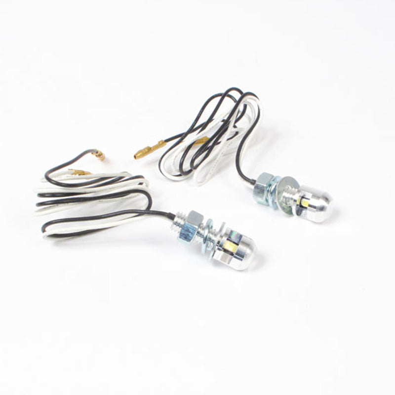 New WHITES Number Plate LED Bolt Light 13.5x12.8 - Silicon (Pair) #TLLEDNPB2410