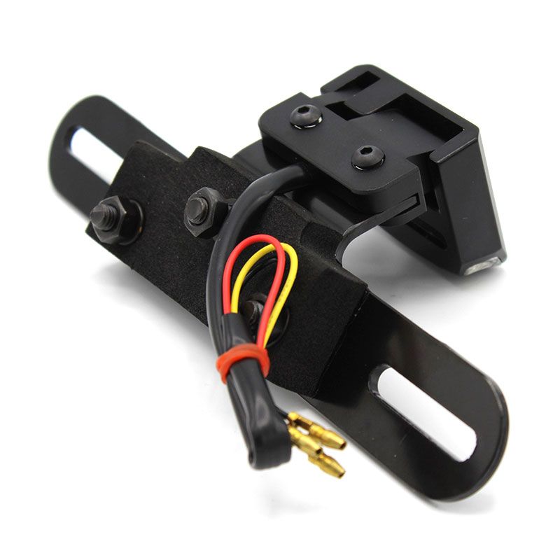 New WHITES LED TAILLIGHT w// NUMBER PLATE BRACKET TLLEDNPM