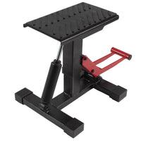 New WHITES Motorcycle MX Lift Stand - Height Adjust & Hydraulic Damper #TMLS59