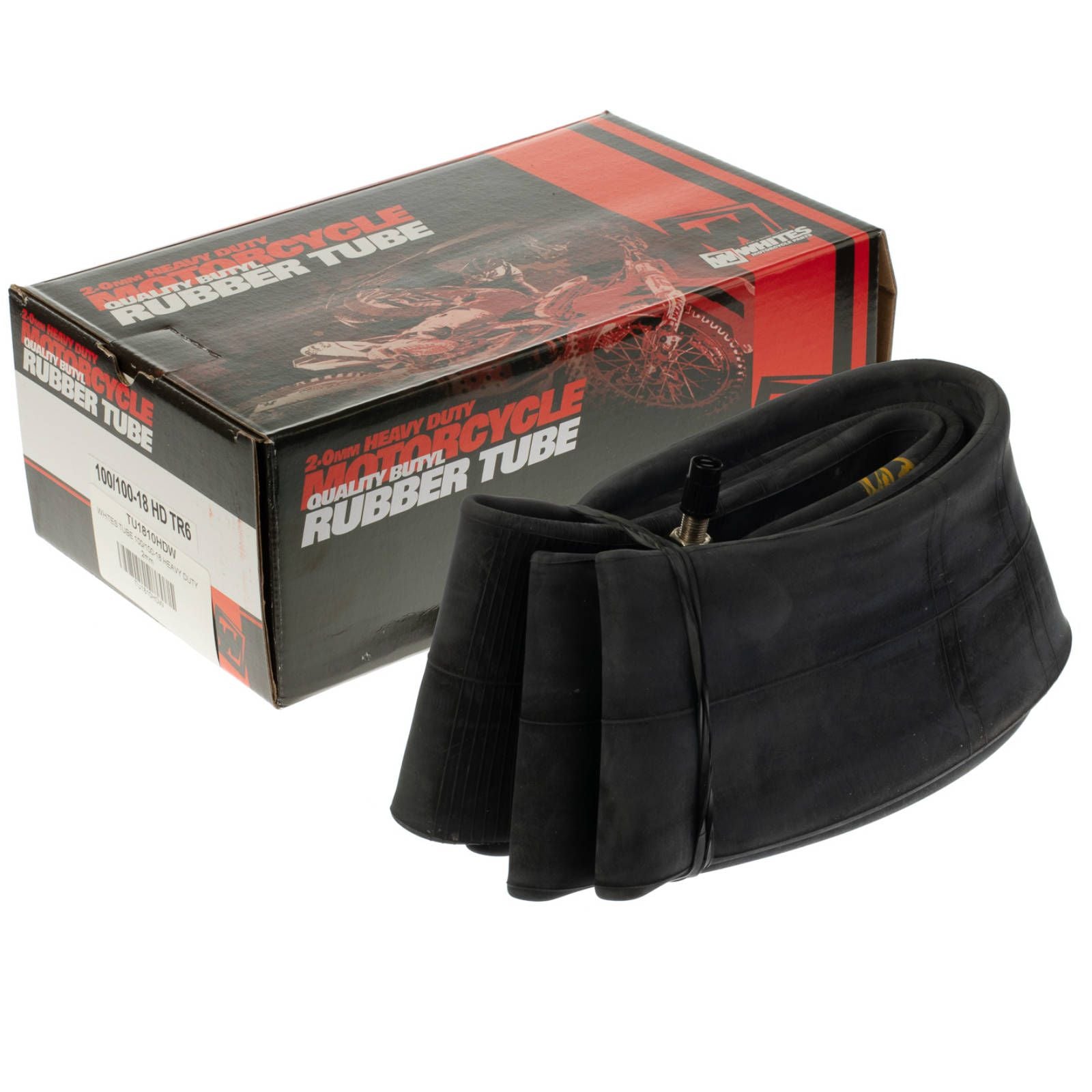 New WHITES Motorcycle Inner Tire Tube 100/100-18 Heavy Duty 2mm #TU1810HDW