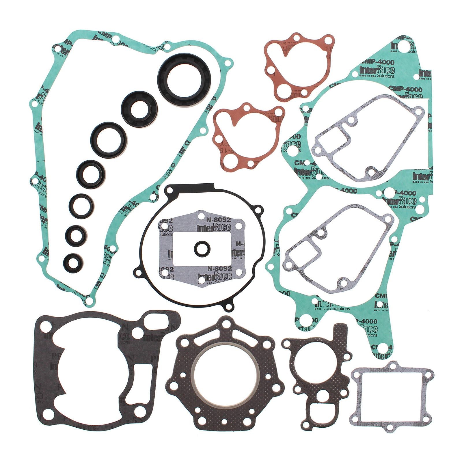 New VERTEX Engine Complete Gasket Set With Oil Seals For Honda #VER811252