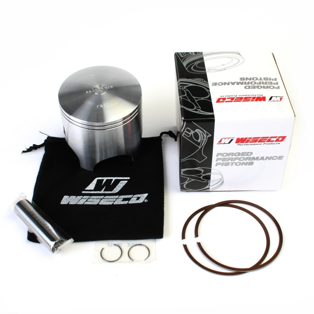 WISECO Piston Kit (inc Rings, Pin, Clips) For YAMAHA IT490, YZ490 W-478M08700