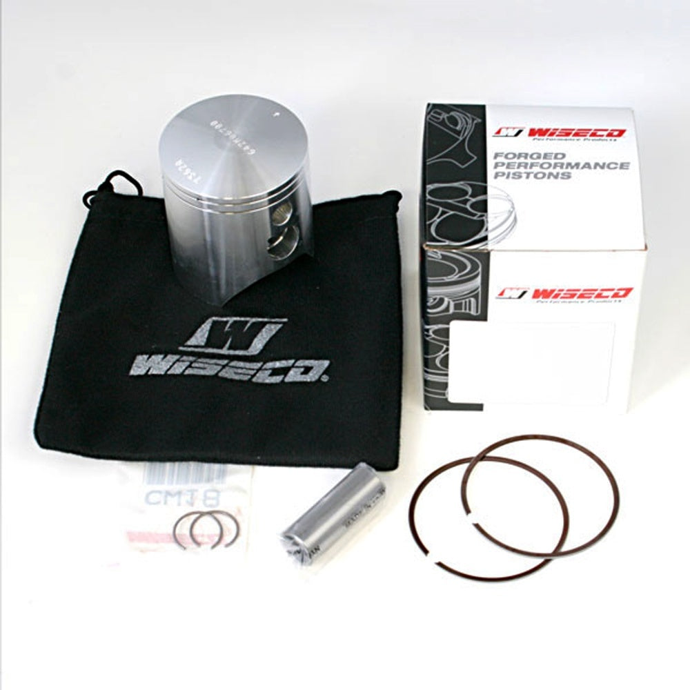 WISECO Piston Kit (inc Rings, Pin, Clips) For SUZUKI RM250, RMX250 W-642M06800