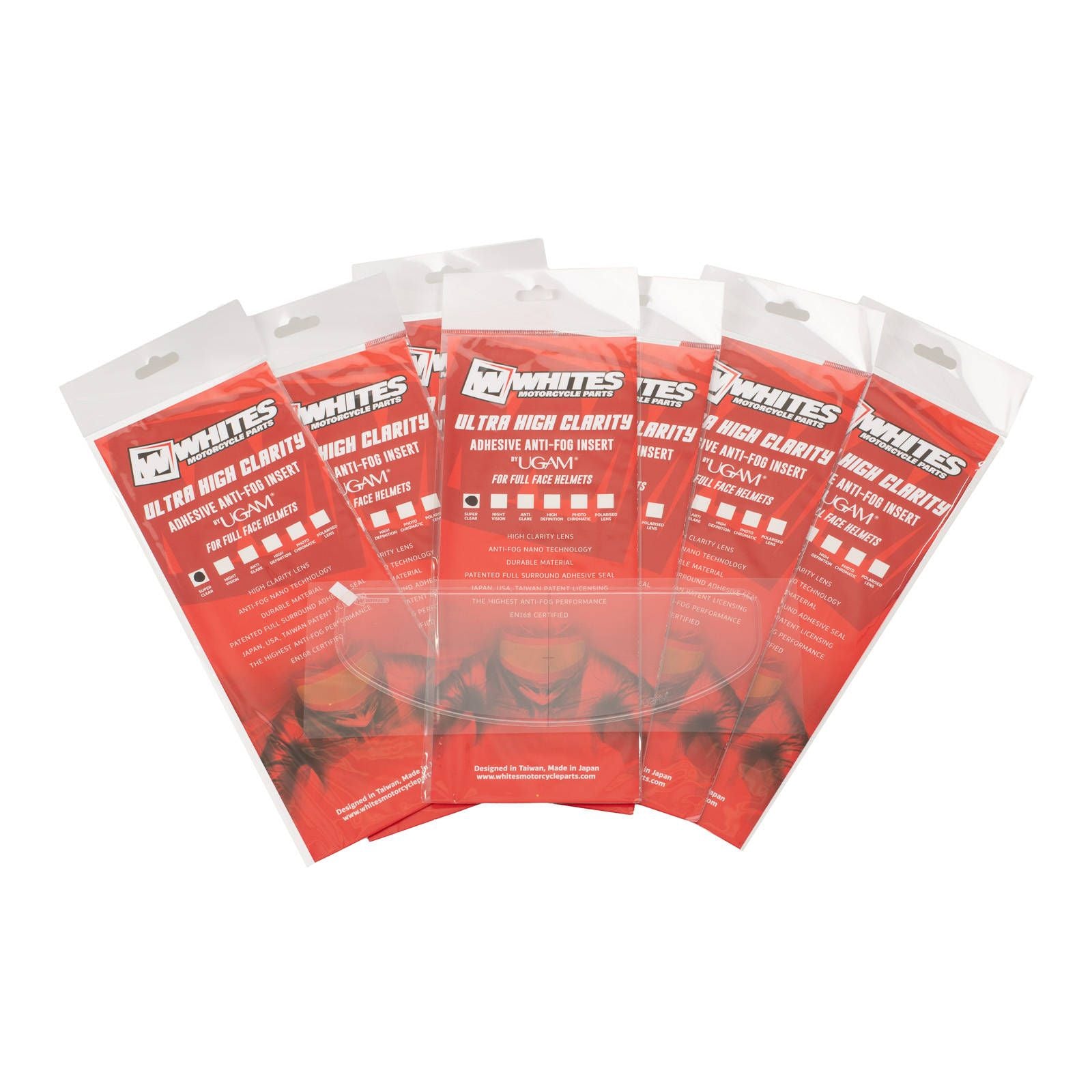 New WHITES Helmet Visor Anti-Fog Super Clear Insert - Universal #WPAFSC
