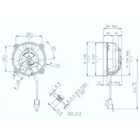 WHITES Spal Universal 12V Radiator Cooling Fan - 104mm DIAM X 60mm High #WPELCF1