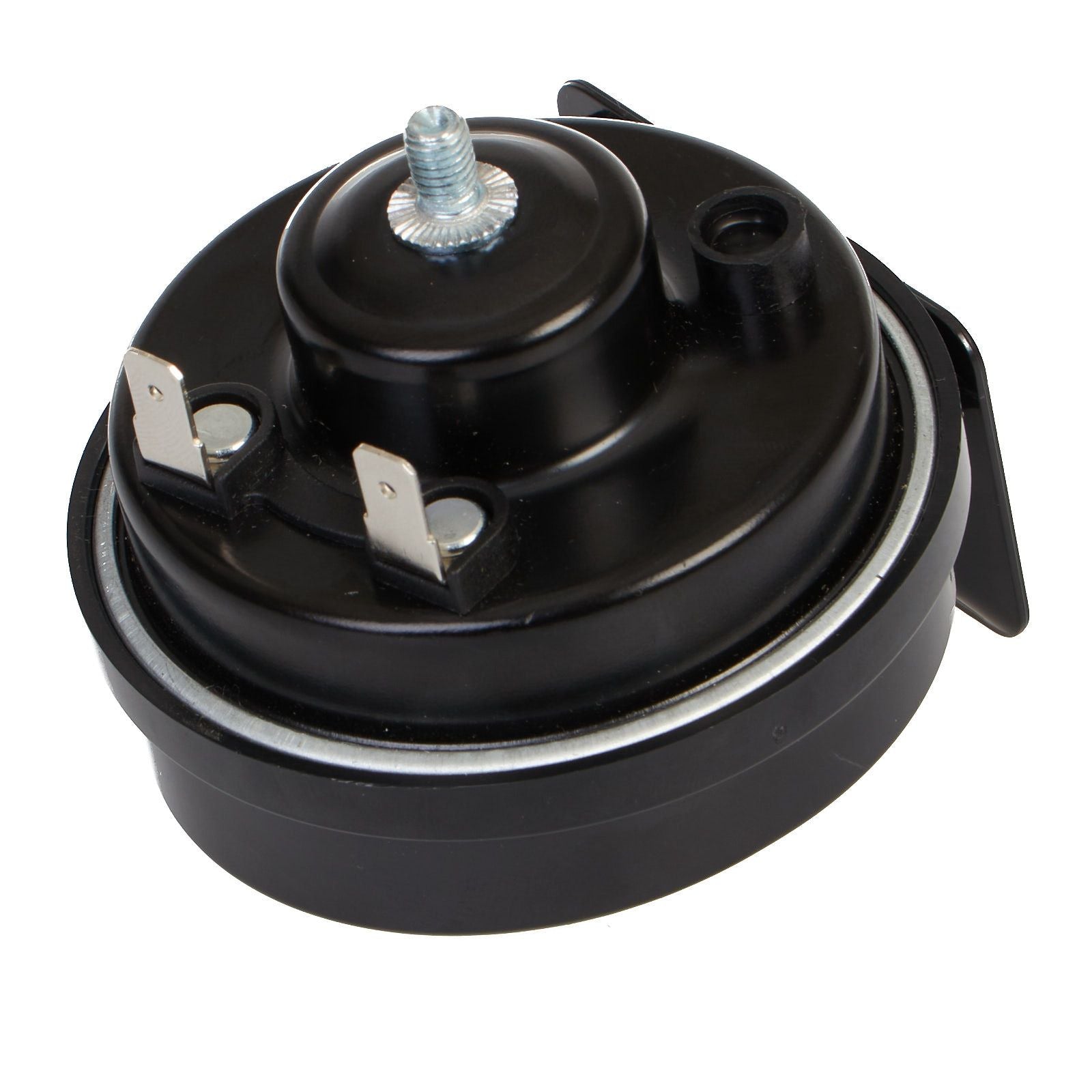 New WHITES Horn 12V Snail Horn 110DB /500HZ 80mm - Black #WPELHZH116