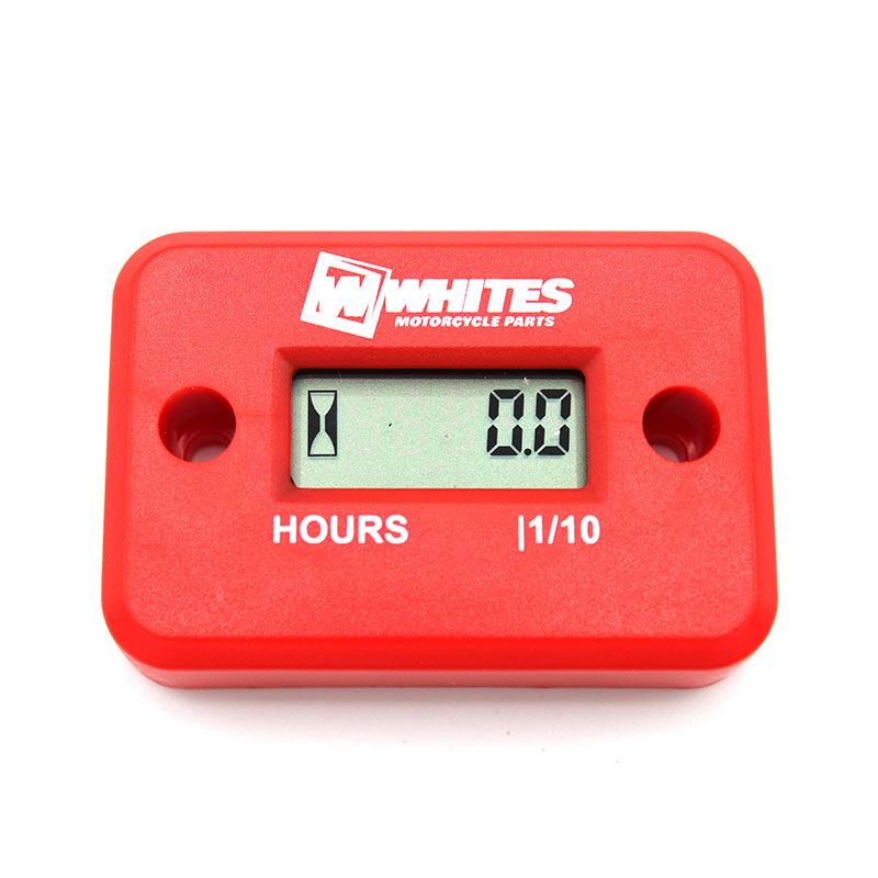 New WHITES Hour Meter - Red #WPHMRED