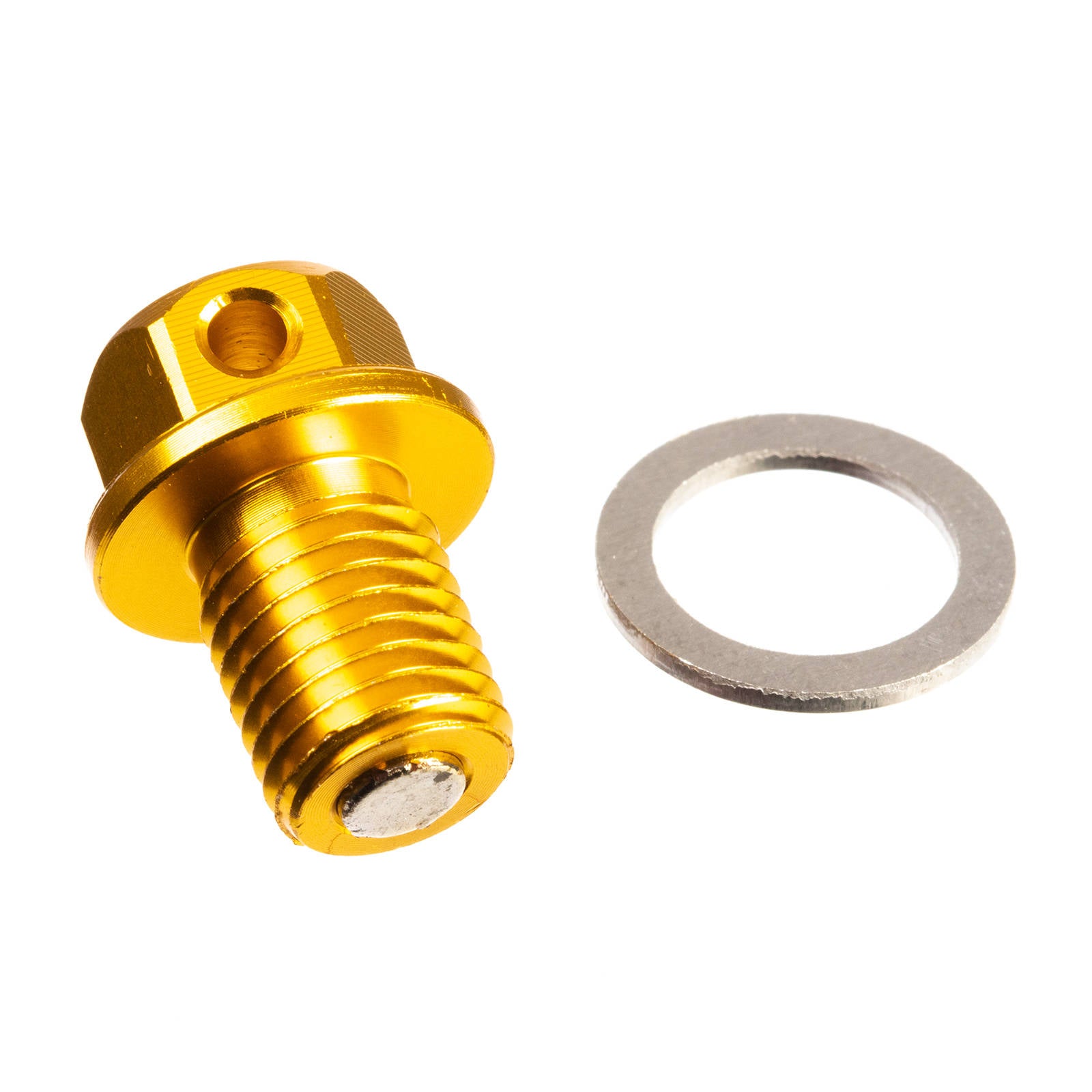 New WHITES Magnetic Sump Plug M12x12x1.25 - Gold #WPMDP1212125G | Australian Moto Spares