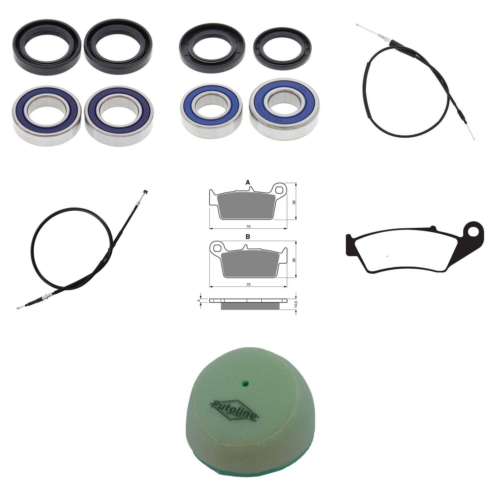 New WHITES Off Road Refurb Kit For Yamaha YZ125 2002 #WPRDB07013