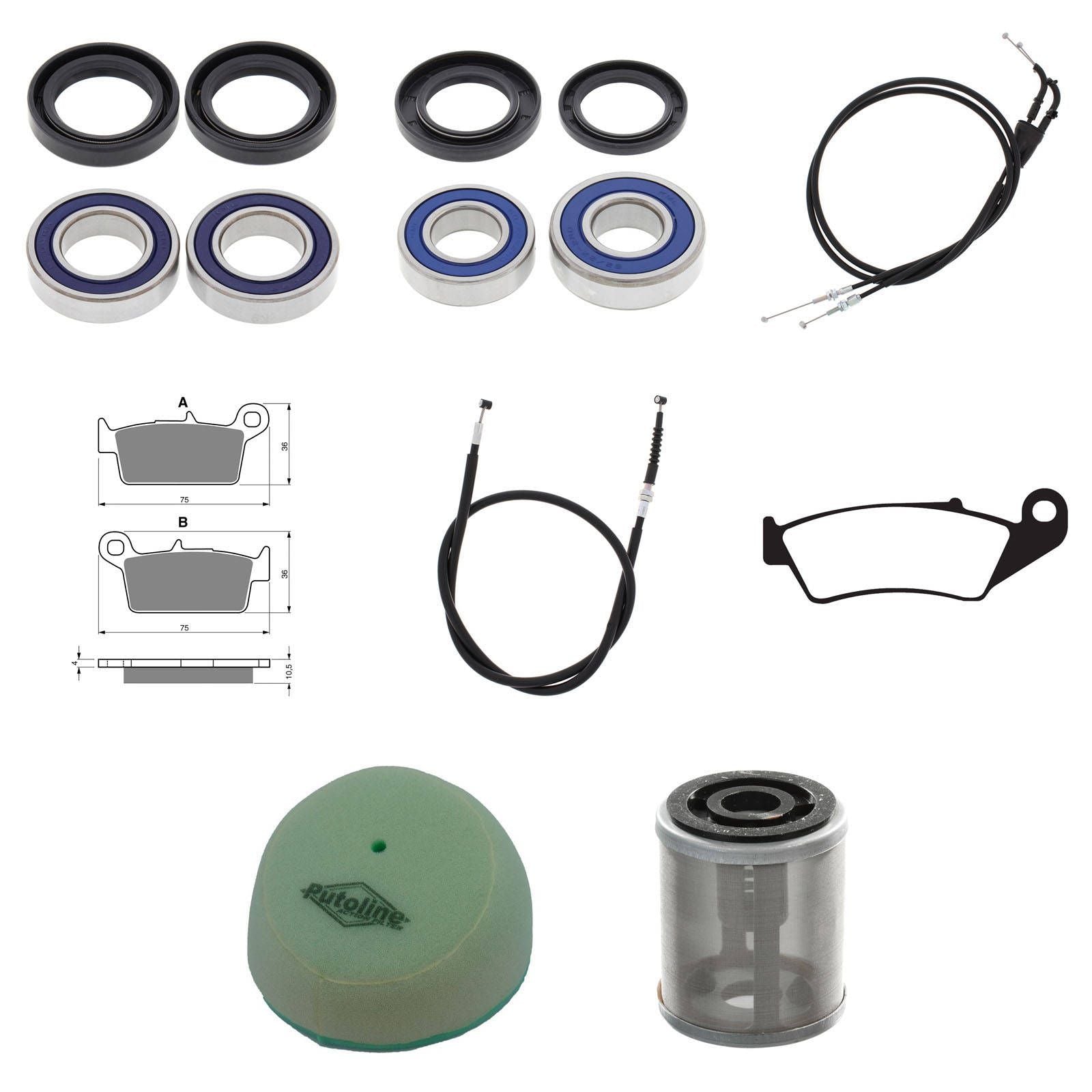 New WHITES Off Road Refurb Kit For Yamaha YZ250F 2002 #WPRDB07027