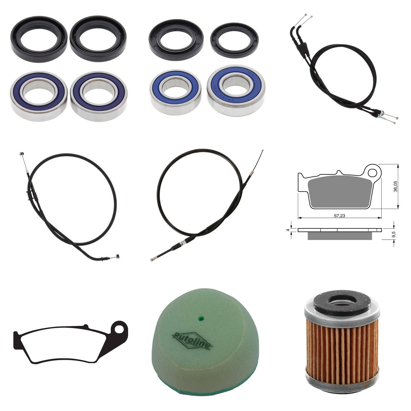 New WHITES Off Road Refurb Kit For Yamaha YZ450F 2003 #WPRDB07035