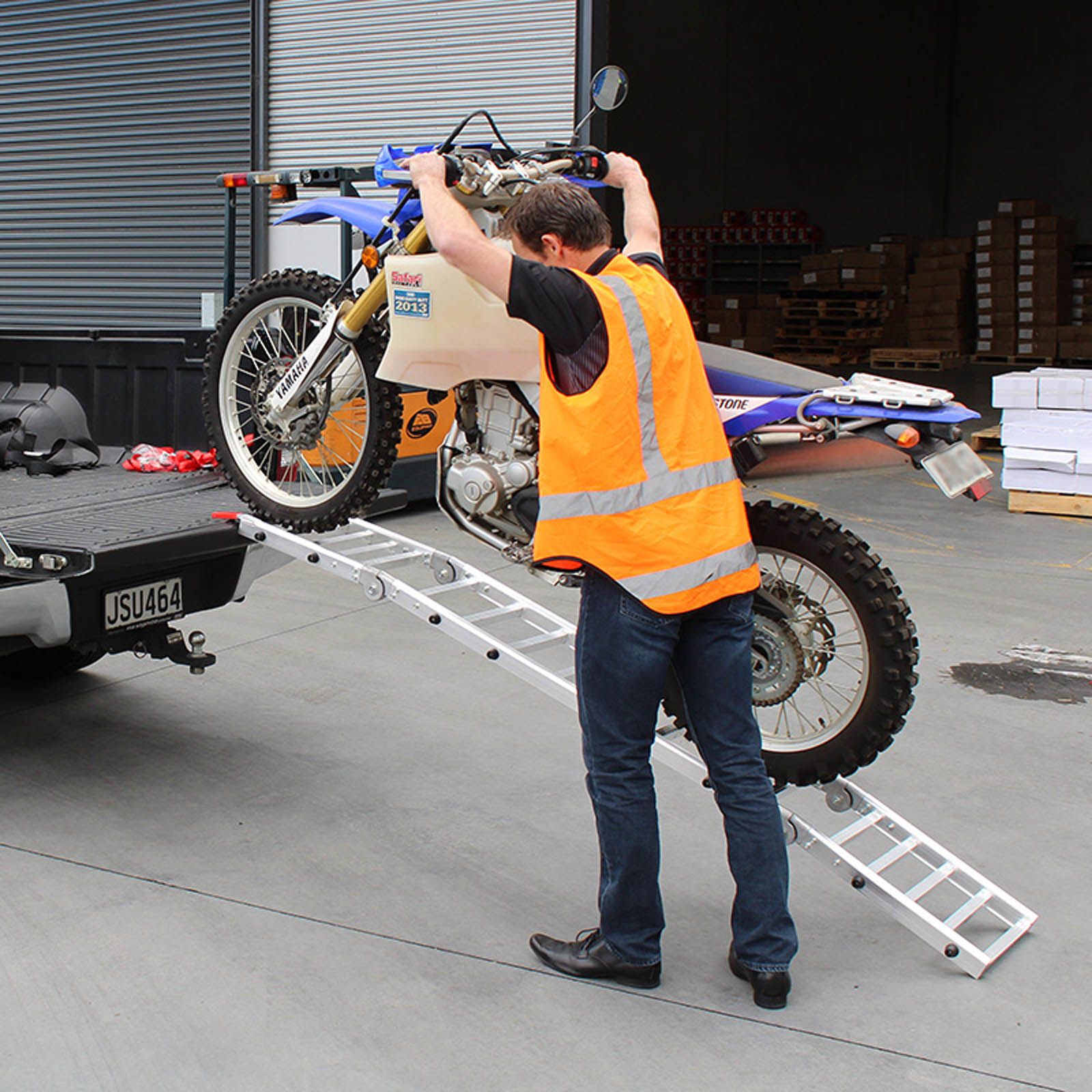 New WHITES 011 ALLOY TAILGATE RAMP FOLDING 223X35cm 318kg rated WPSRAMP011