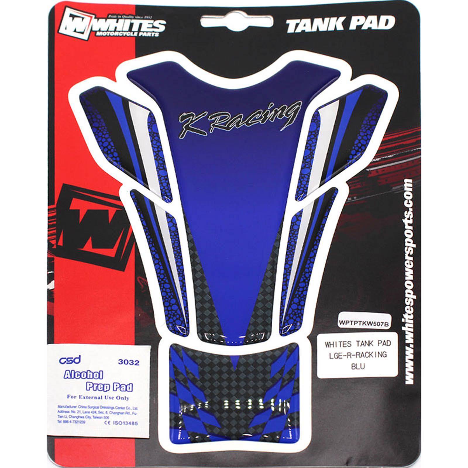 New WHITES TANK PAD LGE - 150mmx215mm R-RACING BLU WPTPTKW507B