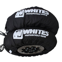 New WHITES Tyre Warmer D3 60/80/95C 120/160 Pair - Black #WPTWD33BK
