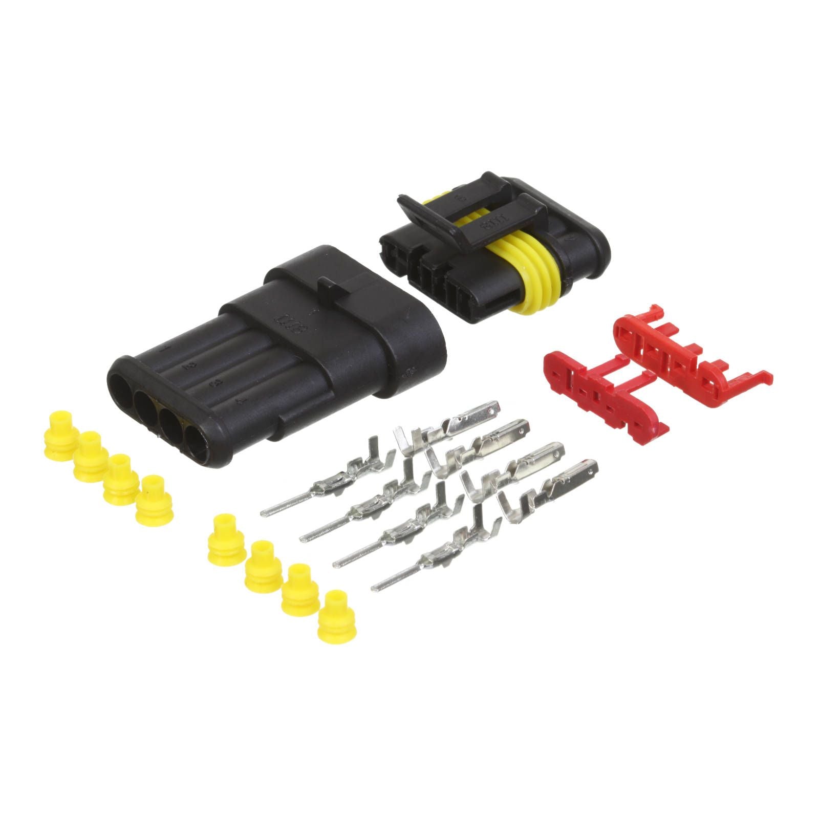 New WHITES 4 Wire Waterproof Electrical Connector #WTWPC4