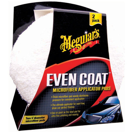New MEGUIARS Even Coat Applicator Pad Twin Pack - washable, reusable X3080EU